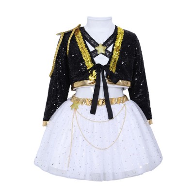 Rumi Kids Children Golden Stage Cosplay Costume Halloween Carnival Outfit