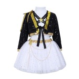 Rumi Kids Children Golden Stage Cosplay Costume Halloween Carnival Outfit