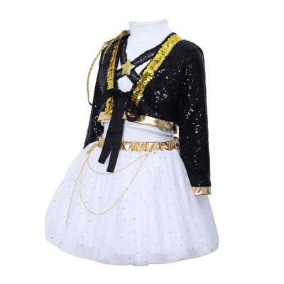 Rumi Kids Children Golden Stage Cosplay Costume Halloween Carnival Outfit
