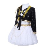 Rumi Kids Children Golden Stage Cosplay Costume Halloween Carnival Outfit
