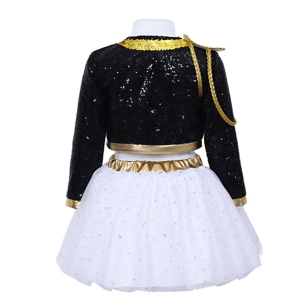 Rumi Kids Children Golden Stage Cosplay Costume Halloween Carnival Outfit