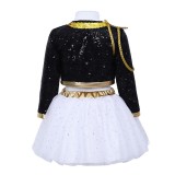 Rumi Kids Children Golden Stage Cosplay Costume Halloween Carnival Outfit