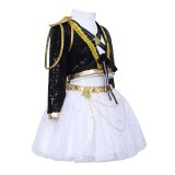 Rumi Kids Children Golden Stage Cosplay Costume Halloween Carnival Outfit