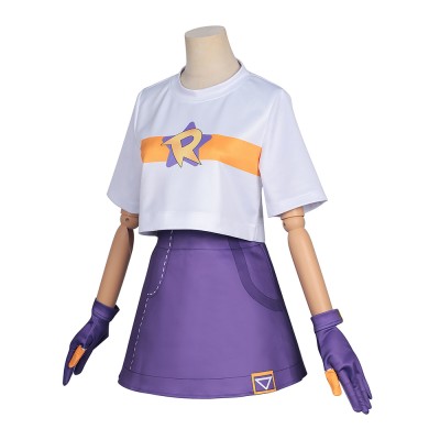Roco Kingdom Roco Femmes Costume de Cosplay Blanc et Violet Tenue de Halloween Carnaval