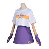Roco Kingdom Roco Femmes Costume de Cosplay Blanc et Violet Tenue de Halloween Carnaval