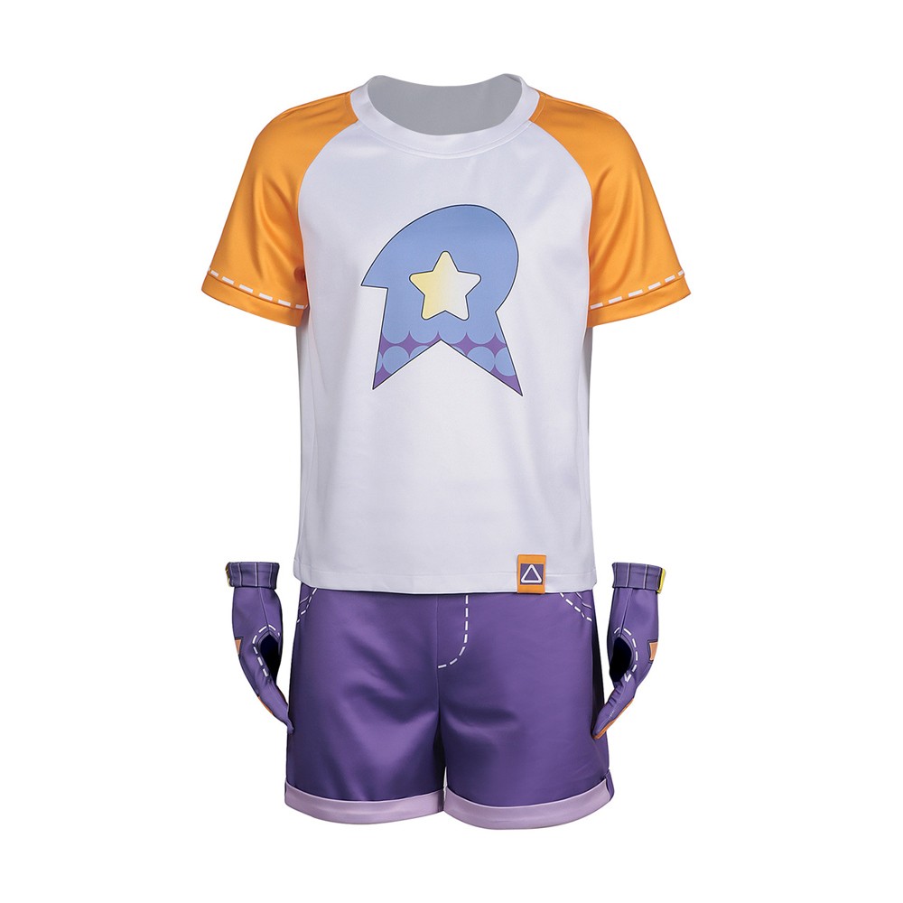 Roco Kingdom Roco Costume de Cosplay Blanc et Violet Tenue de Halloween Carnaval