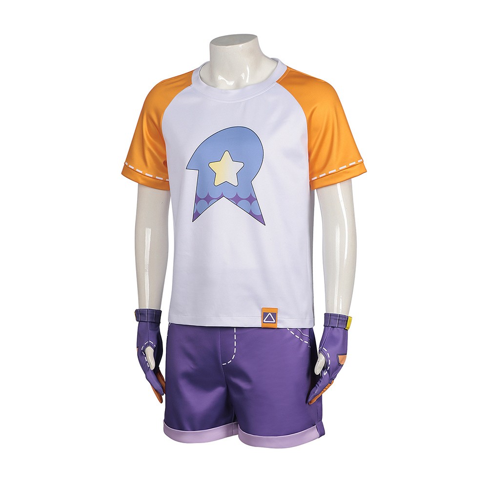 Roco Kingdom Roco Costume de Cosplay Blanc et Violet Tenue de Halloween Carnaval