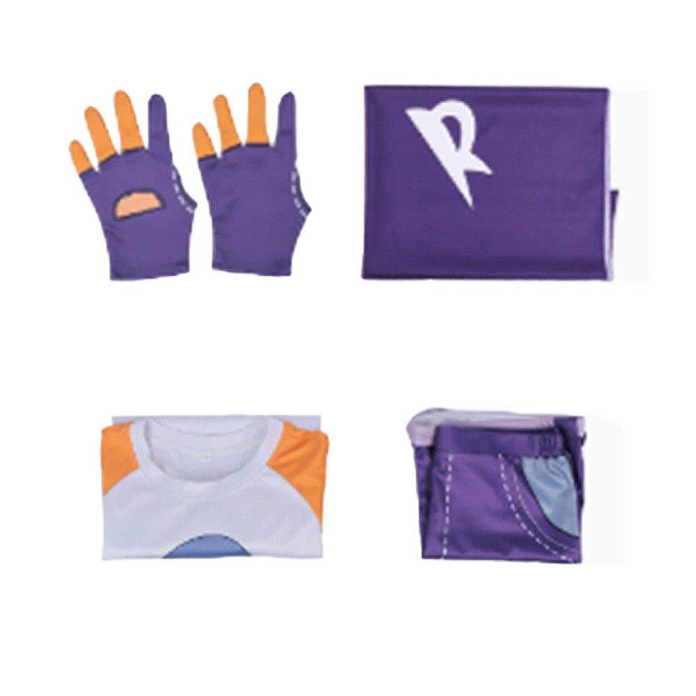 Roco Kingdom Roco Costume de Cosplay Blanc et Violet Tenue de Halloween Carnaval