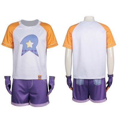 Roco Kingdom Roco Costume de Cosplay Blanc et Violet Tenue de Halloween Carnaval
