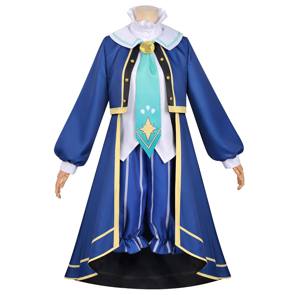 Roco Kingdom Louis Women Blue Cosplay Costume Halloween Carnival Outfit