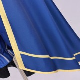 Roco Kingdom Louis Women Blue Cosplay Costume Halloween Carnival Outfit