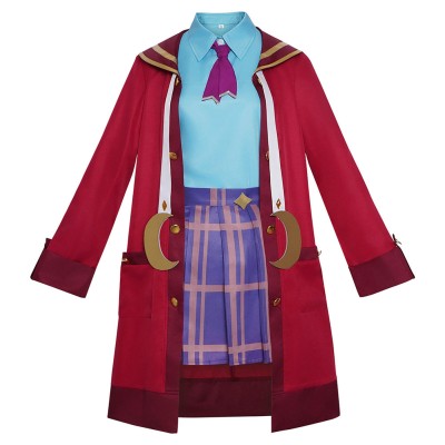 Roco Kingdom Freya Femme Costume Cosplay Rouge Tenue Halloween Carnaval