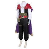Roco Kingdom Enzo Noir avec Cape Costume Cosplay Halloween Carnaval Outfit