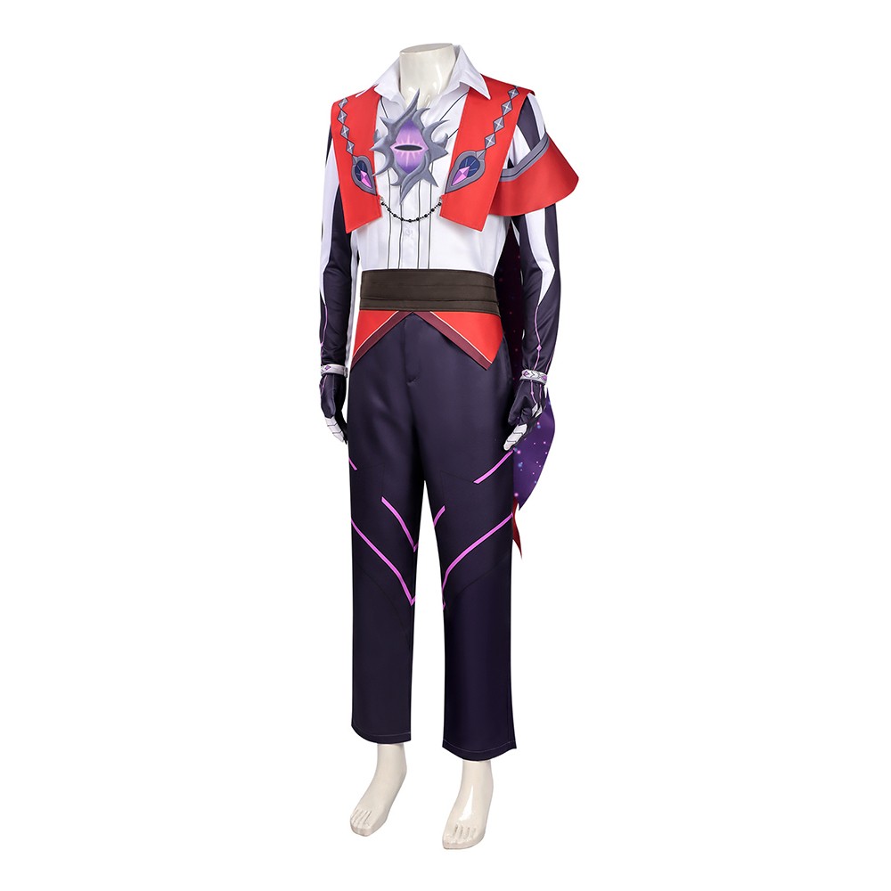 Roco Kingdom : Costume de cosplay Enzo rouge et violet pour Halloween et carnaval