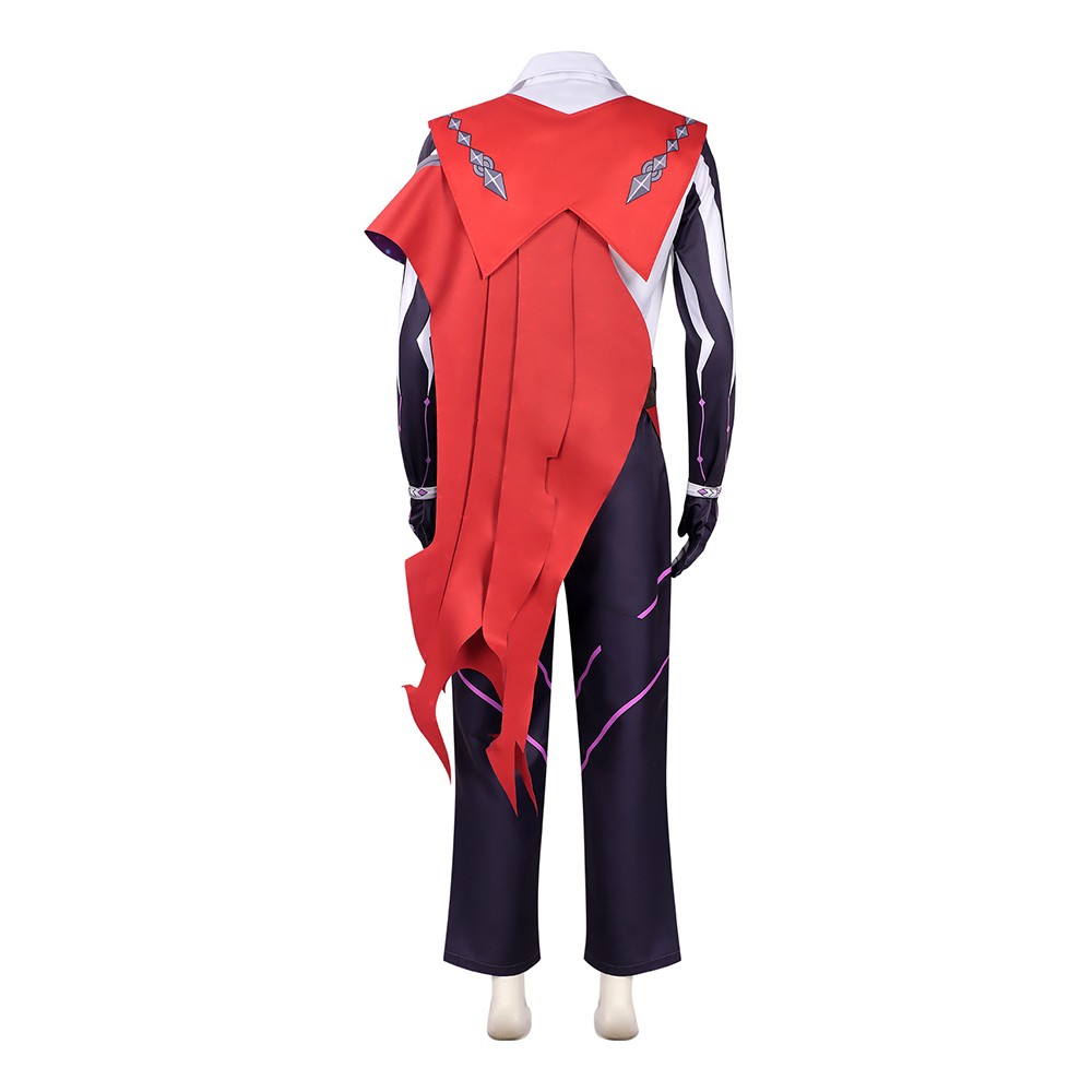 Roco Kingdom : Costume de cosplay Enzo rouge et violet pour Halloween et carnaval
