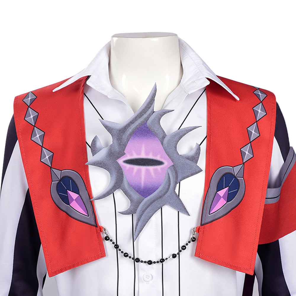 Roco Kingdom : Costume de cosplay Enzo rouge et violet pour Halloween et carnaval