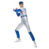 Rocketman Elton John Dodgers Baseball Uniform Suit Cosplay Costume Halloween Carnival