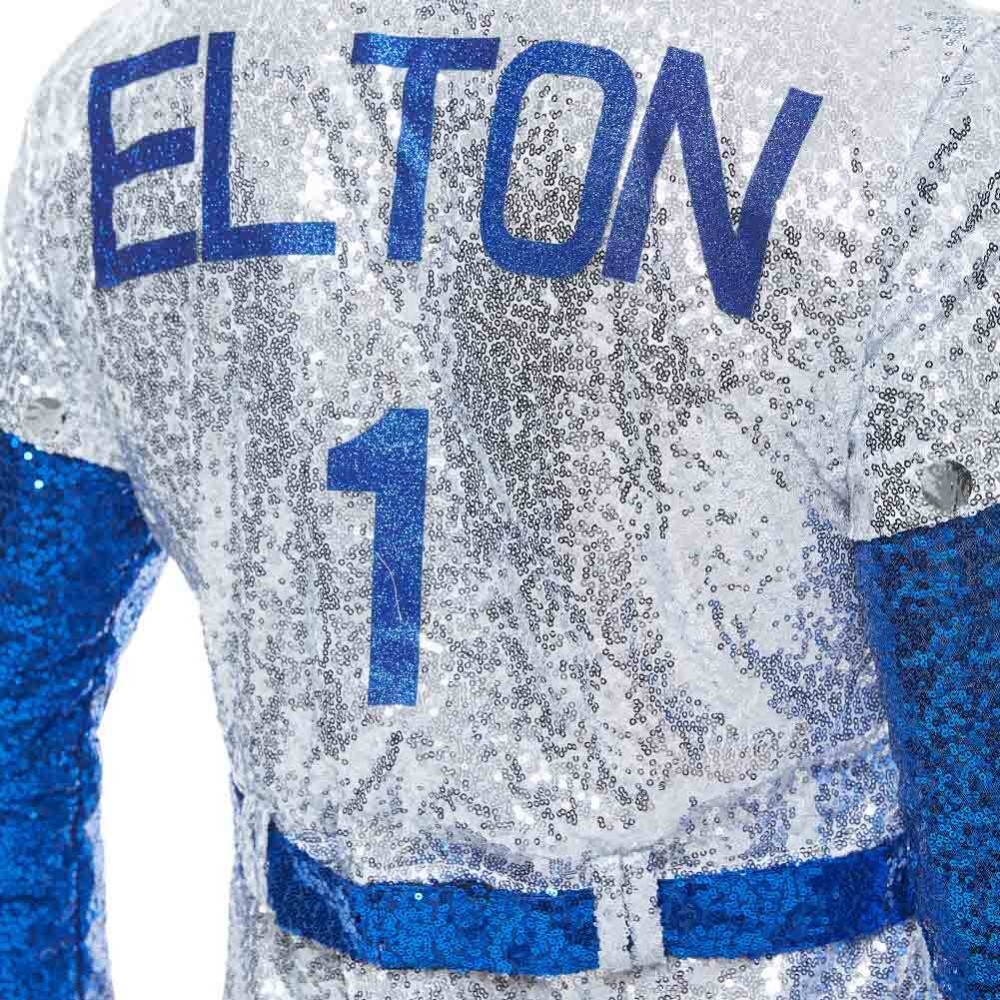 Rocketman Elton John Dodgers Baseball Uniform Suit Cosplay Costume Halloween Carnival