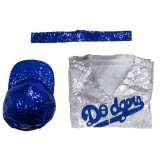 Rocketman Elton John Dodgers Baseball Uniform Suit Cosplay Costume Halloween Carnival
