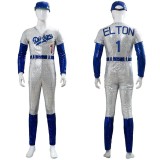 Rocketman Elton John Dodgers Baseball Uniform Suit Cosplay Costume Halloween Carnival