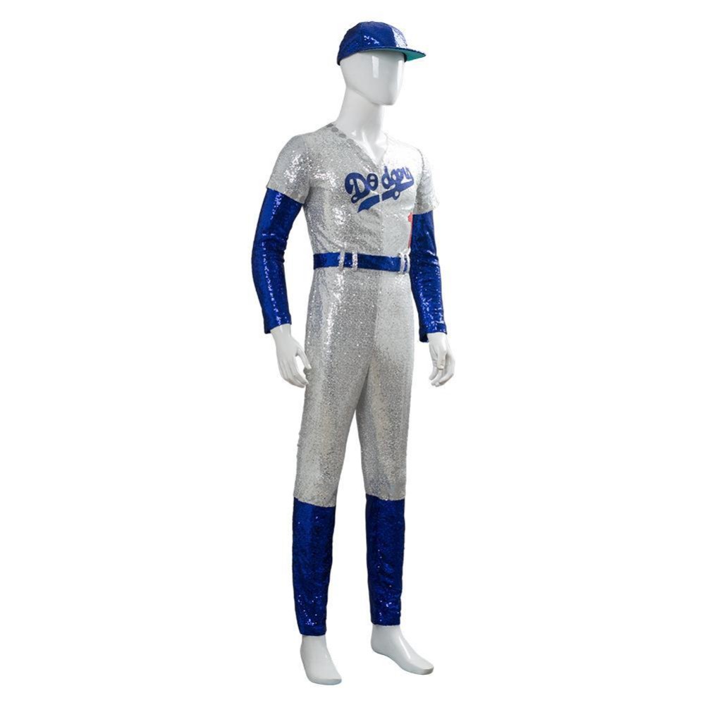 Rocketman Elton John Dodgers Baseball Uniform Suit Cosplay Costume Halloween Carnival