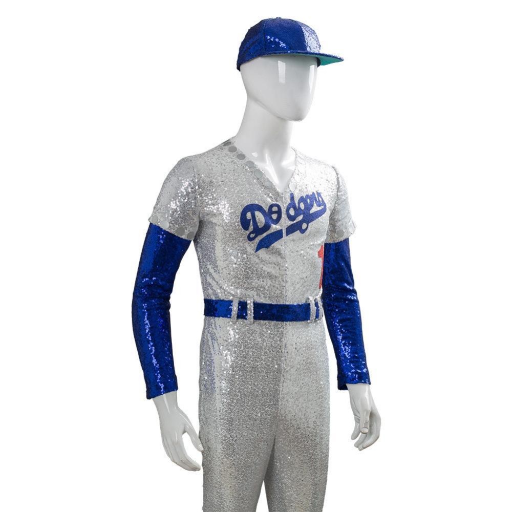 Rocketman Elton John Dodgers Baseball Uniform Suit Cosplay Costume Halloween Carnival