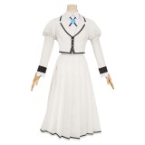 Rock Is a Lady‘s Modesty White School Uniform Cosplay Costume Halloween Carnival Outfit