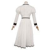 Rock Is a Lady‘s Modesty White School Uniform Cosplay Costume Halloween Carnival Outfit