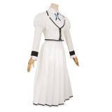 Rock Is a Lady‘s Modesty White School Uniform Cosplay Costume Halloween Carnival Outfit