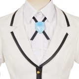 Rock Is a Lady‘s Modesty White School Uniform Cosplay Costume Halloween Carnival Outfit