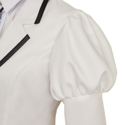 Rock Is a Lady‘s Modesty White School Uniform Cosplay Costume Halloween Carnival Outfit