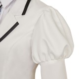 Rock Is a Lady‘s Modesty White School Uniform Cosplay Costume Halloween Carnival Outfit