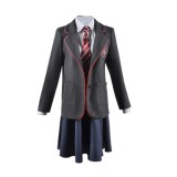 Roald Dahl's Matilda the Musical Matilda Wormwood School Uniform Suit Cosplay Costume Halloween Carnival Outfit