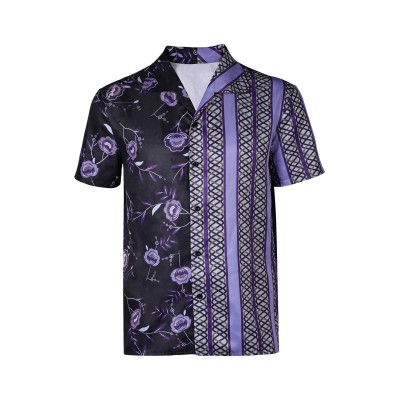 Road House 2024 Knox Printed Purple T-shirt Suit &nbsp;&nbsp; Cosplay Costume Halloween Carnival Outfit