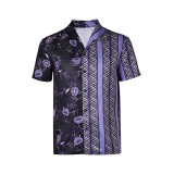 Road House 2024 Knox T-shirt imprimé violet &nbsp;&nbsp; Costume de cosplay pour Halloween et carnaval