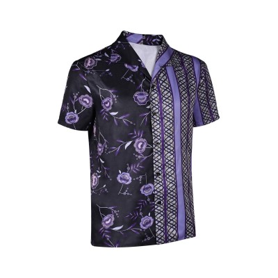 Road House 2024 Knox T-shirt imprimé violet &nbsp;&nbsp; Costume de cosplay pour Halloween et carnaval