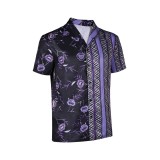 Road House 2024 Knox T-shirt imprimé violet &nbsp;&nbsp; Costume de cosplay pour Halloween et carnaval