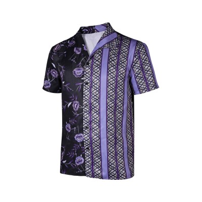 Road House 2024 Knox T-shirt imprimé violet &nbsp;&nbsp; Costume de cosplay pour Halloween et carnaval