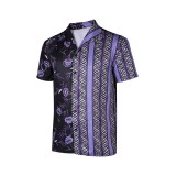 Road House 2024 Knox T-shirt imprimé violet &nbsp;&nbsp; Costume de cosplay pour Halloween et carnaval