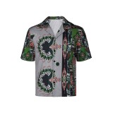 Road House 2024 Dalton Short Sleeve Printed Shirt Suit Cosplay Costume Halloween Carnival Outfit