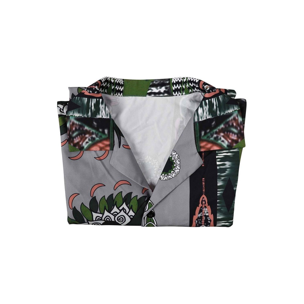 Road House 2024 Dalton Short Sleeve Printed Shirt Suit Cosplay Costume Halloween Carnival Outfit