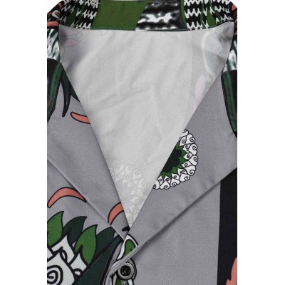 Road House 2024 Dalton Short Sleeve Printed Shirt Suit Cosplay Costume Halloween Carnival Outfit