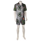 Road House 2024 Dalton Ensemble de vêtements de sport imprimé à manches courtes pour la plage Costume de cosplay pour Halloween Carnaval