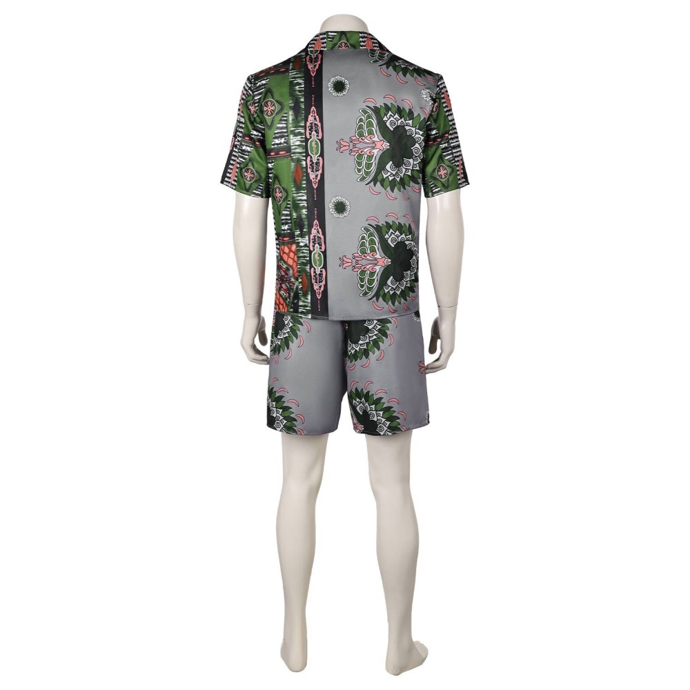 Road House 2024 Dalton Ensemble de vêtements de sport imprimé à manches courtes pour la plage Costume de cosplay pour Halloween Carnaval