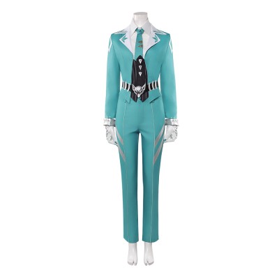 Rivals White Fox Women Blue Suit Cosplay Costume Halloween Carnival Outfit