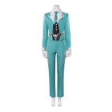 Rivals White Fox Women Blue Suit Cosplay Costume Halloween Carnival Outfit