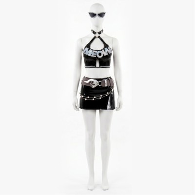 Rivals Urban Predator Women Black Cosplay Costume Halloween Carnival Outfit