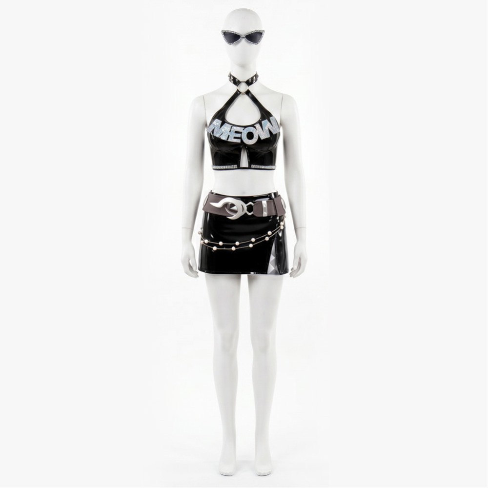 Rivals Urban Predator Women Black Cosplay Costume Halloween Carnival Outfit