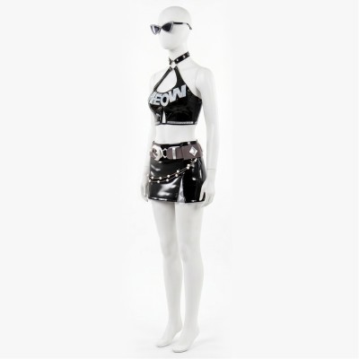 Rivals Urban Predator Women Black Cosplay Costume Halloween Carnival Outfit