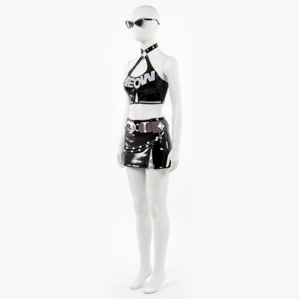 Rivals Urban Predator Women Black Cosplay Costume Halloween Carnival Outfit